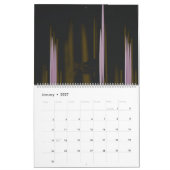 建物の白黒の写真 カレンダー (1月 2027)