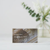 建物の石造りの仕事 名刺 (スタンド正面)