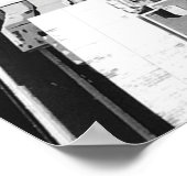建物の空中グレースケール撮影 ポスター (角)