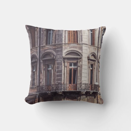 建物の窓ガラスの航空写真 クッション (正面)