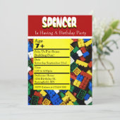 建物の誕生日パーティー招待状 招待状 (スタンド正面)