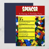 建物の誕生日パーティー招待状 招待状 (正面/裏面)