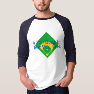 建物の野球 Tシャツ