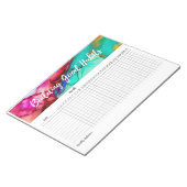 建物のGood Habits月次追跡メモ帳 ノートパッド (アングル)