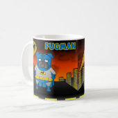 建物のPugman コーヒーマグカップ (正面左)