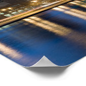 建物はダウンタウンのシカゴ・レイクフロント沿い ポスター (角)