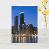 建物はダウンタウンシカゴレイクフロント2 カード (黄色い花)