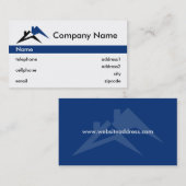 建物または屋根ふきの名刺のデザイン 名刺 (正面/裏面)