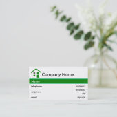 建物または屋根ふきの名刺のデザイン 名刺 (スタンド正面)