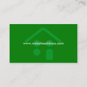 建物または屋根ふきの名刺のデザイン 名刺 (裏面)