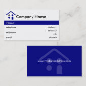 建物または屋根ふきの名刺のデザイン 名刺 (正面/裏面)