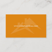 建物または屋根ふきの名刺のデザイン 名刺 (裏面)