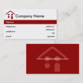 建物または屋根ふきの名刺のデザイン 名刺 (正面/裏面)