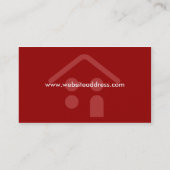 建物または屋根ふきの名刺のデザイン 名刺 (裏面)