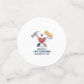 建物を一緒に過ごす | かわいいDIYカップルホーム コンフェッティ (スモール正面)