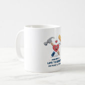 建物を一緒に過ごす | かわいいDIYカップルホーム コーヒーマグカップ (正面左)