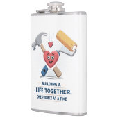 建物を一緒に過ごす | かわいいDIYカップルホーム フラスク (左)