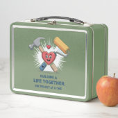 建物を一緒に過ごす | かわいいDIYカップルホーム メタルランチボックス (インサイチュ)