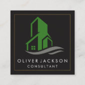 建物アイコン スクエア名刺 (正面)