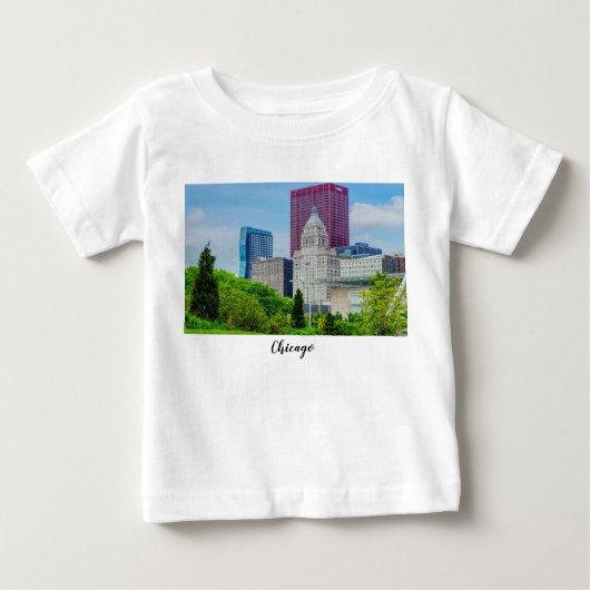 建物インシカゴベビーTシャツ ベビーTシャツ (正面)