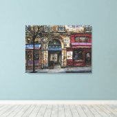 建物インパリスウォーターユニークカラー キャンバスプリント (インサイチュ (ウッドフロア))