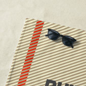 建物ギーク懸命ドライブカスタム文字 ビーチタオル (インサイチュ)