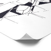 建物ゲームスケッチ7 BとAモノグラムP ポスター (角)