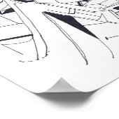 建物ゲームEトランケート文字スケッチ10 P ポスター (角)