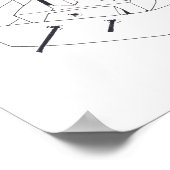 建物ゲームLAGモノグラムスケッチ16ポスター ポスター (角)