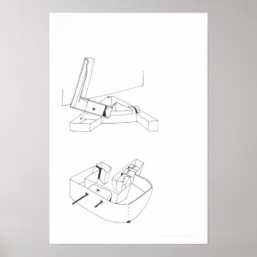 建物ゲームLAGモノグラムスケッチ16ポスター ポスター (正面)