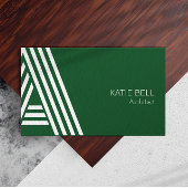 建物コントラクター後を追インスタグラムusダークグリーン 名刺