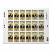 建物ザファーストホワイトハウス旅行ポスター ラベル (フルシート)