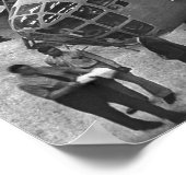 建物ザB24フリート1943 BW ポスター (角)