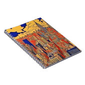 建物シティイラストレーションスパイラルフォトノートブック ノートブック (右側)