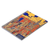 建物シティイラストレーションスパイラルフォトノートブック ノートブック (左側)