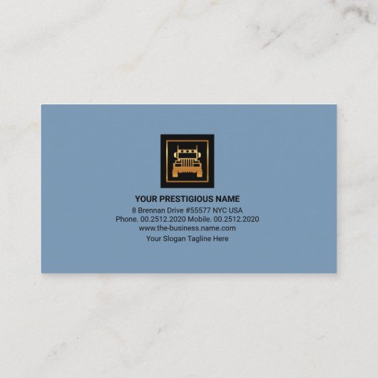 建物シティスカイライン金ゴールドセミトラックロジスティクス 名刺 (裏面)