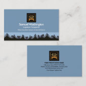 建物シティスカイライン金ゴールドセミトラックロジスティクス 名刺 (正面/裏面)