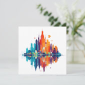 建物シティスケープモダン超高層ビルシティライフ カード (スタンド正面)