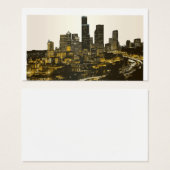 建物シティプロファイルカード高スタイリッシュ建物 (正面&裏面)