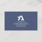 建物スタイリッシュ屋根Aフレーム建築ビルダ 名刺 (裏面)