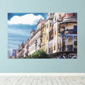 建物ズインセビリア，スペイン キャンバスプリント (インサイチュ (ウッドフロア))