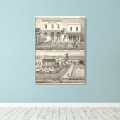 建物ズウッドランド キャンバスプリント (インサイチュ (ウッドフロア))