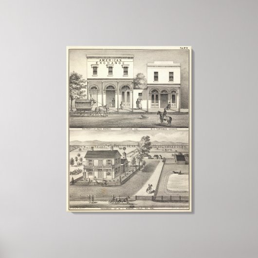 建物ズウッドランド キャンバスプリント (正面)