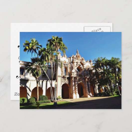 建物ズオンザプラドインバルボアパークサンディエゴ ポストカード (正面/裏面)