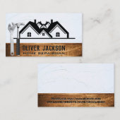 建物ツール | プロパティアイコン | ウッド 名刺 (正面/裏面)