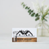 建物ツール | プロパティアイコン | ウッド 名刺 (スタンド正面)