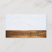 建物ツール | ホームアイコン | ウッド 名刺 (裏面)