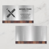 建物ツール |建築ビルダ |金属（木材） 名刺 (正面/裏面)