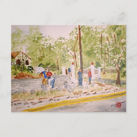 建物ドクターミッドレトン壁 ポストカード (正面)