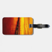 建物ドリームホープ引用文サンセットバックグランドOtterB ラゲッジタグ (裏面横)